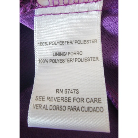 Danny & Nicole Womens Dress Size 6 Ditzy Floral Purple Garden Party - Picture 4 of 5